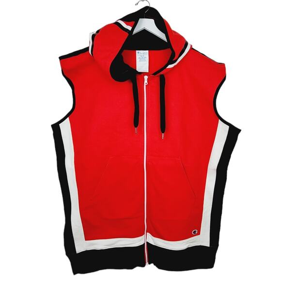 Champion + Rafael Chaouiche Reverse Weave Oversized Logo Hoodie Vest XS-M - Picture 9 of 10